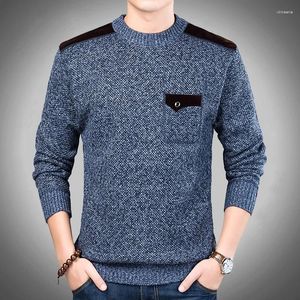 Camisolas masculinas moda inverno camisola grossa fino ajuste jumpers malhas pullovers lã masculino outono estilo coreano roupas casuais M-3XL