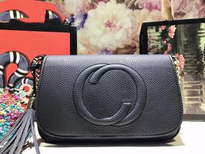 Borsa a tracolla G Portafogli ultimo stile Borsa a tracolla di lusso Borse da sera top Borse a tracolla con nappa femminile in vera pelle pochette firmata Borsa alla moda 27 cm 336752