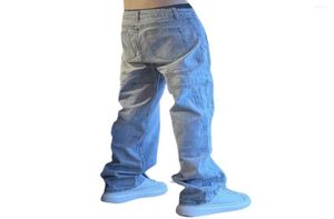 MEN039S Jeans Erkekler Mektup Nakış Gevşek Geniş Bacak Düz Street Giyim Hip Hop Düz Renk Seyahat için Pantolon2064194