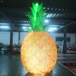 6 mh (20 stóp) z dmuchawą bezpłatną działalność na zewnątrz reklamowy gigant nadmuchiwany ananas owoce kukurydzy model warzywny Balon powietrzny na sprzedaż001