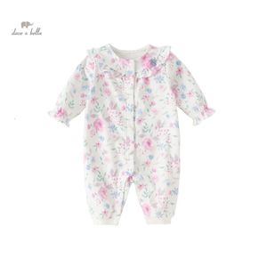 Dave Bella Baby Jumpsuit Romper born Creeper Spring Girls Casual Fashion Sweet Lovely Gentle Floral DB1248032 240307