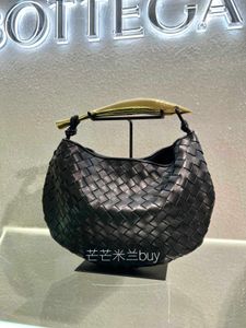 Botteg Venet High -End -Taschen für Jodie Bag Französisch Neues Damen Sardine Metall Griff gewebtes Lederhandtasche Original 1: 1 mit echtem Logo und Schachtel