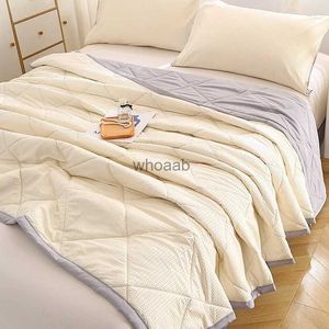 Comforters sets 1pc Summer Cooling Comforter Machine Washable Single Double Single Soft Breathable Air Conditioning Quilt Bed Sofa Thin Blanket YQ240313