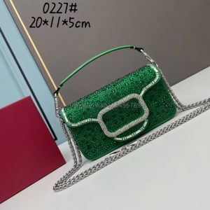 9a Damies Designer Mini Loco Torka imitacja kryształowa skórzana skórzana torba na ramię Wysokiej jakości torba crossbody moda torba luksusowa torba aparatowa nowa