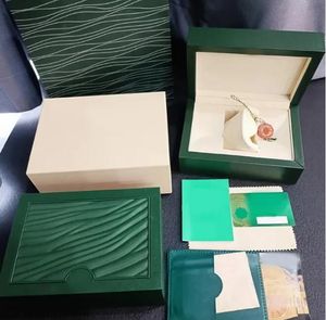High quality wooden watch box, men's watch accessories, classic women's unfolded watch box, watch green box, brochure, card accessories, certificate, best-selling item