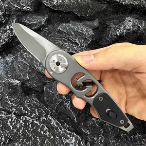 Camping Hunting Knives Mechanical Folding Knife CNC Blade Cutting Tools Hand 5 cr15mov Steel Knife Type Jackknife Outdoor Camping cwcter Survival Gadgets 240315