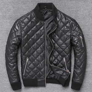 Yr.Brand 겨울 따뜻한 가죽 재킷. 부드러운 부드러운 양가죽 면화 코트.