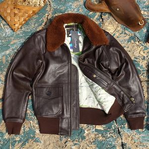 G1 시리즈 모피 칼라 폭격기 코트 양치부 여자 남자 맨스 재킷 진짜 가죽 자켓 겨울 오버 코트 미국 브랜드 240309