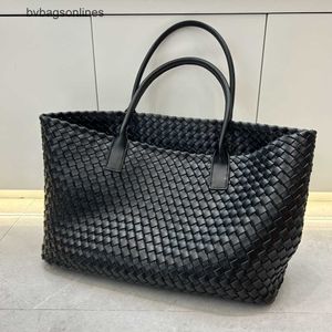 Botteg di lusso Venets Tote Bag Bota per cesto vegetale fatto a mano Borsa in pelle genuina Shopping di grande capacità per donne con logo originale 1: 1