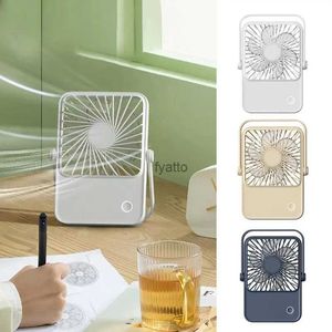 Electric Fans Mini Fan Portable 3-växlad justerbar USB Personlig skrivbordskylning laddningsbara hushållsprodukterh240313