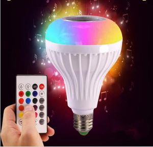 High end colorful color adjustable music remote control bulb Bluetooth speaker bulb1589621