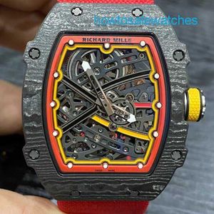 Zamansız Bilek İzle Zarif Kol saatleri RM Watch RM67-02 Serisi Takvim 38.7*47.5mm RM6702 NTPT Siyah ve Kırmızı Renk