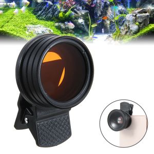 Dekorationer Aquarium Macro Lens Fish Tank Photography Lens Telefonkamera Aquarium Coral Artistic Lens Microlens