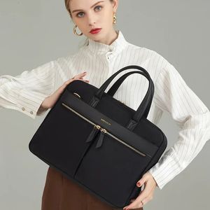 Mulheres portátil maleta computador saco de negócios documento organizador ipad tote senhoras bolsa mensageiro bolsa cinta bolsa acessórios 240313