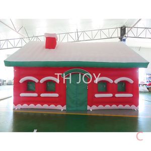 Outdoor Activities 6x4x3.5mH (20x13.2x11.5ft) Christmas house inflatable Santa grotto with white light protable tent for decoration1