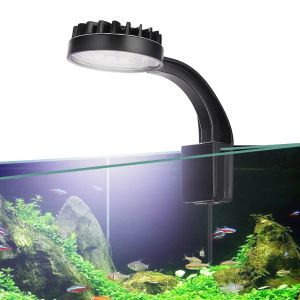 Belysningar Små akvarium Mini Ljus LED -klipp för växter Aquatic sötvattenvatten Gräs Hög ljusstyrka Låg temperatur USB Fisktanklampor