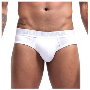 Underpants JOCKMAIL Fashion Men's Underwear Pouch Shorts Solid Men Breathable Soft Briefs Letter Print Panties 2024