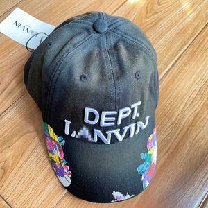 Chao Brand Depart CO-varumärke Brev Broderi Graffiti Vatten tvätt Baseball Cap Sunvisor Cap Tong Tongue Cap Curved Rim Cap