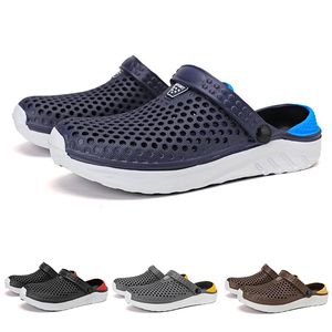 slippers for men women Solid color hots slip resistant black white Papaya Whip breathable mens indoors walking shoes GAI