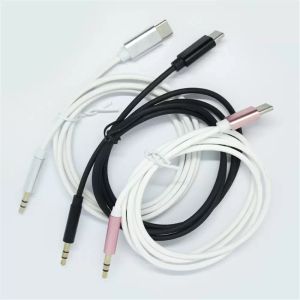 USB C ila 3.5mm AUX kulaklık Tip-C Ses kabloları Samsung Mate için Jack Adaptörü 20 P30 Pro LG S20 Plus Huawei Telefonlar Aux Cord