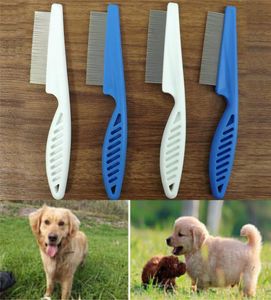 Cat Dog Beauty Tools Metal Nit Head Hair Pet Les Comb Fin Tooted Flea Flee Handle Pets Supplies9707853