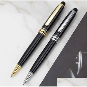 Ballpoint Pens Hurtowe Pensje Ballpoint Promocja Luksus MSK145 Black Desin Pen Wysoka jakość PITAL PUNKT PUNKT SZKOŁA SZKOŁY DHQIP