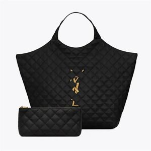 Den högsta kvalitet modedesigner kvinnors väska och axelväska icare maxi shoppingväska i quiltade lammskinn med originallåda