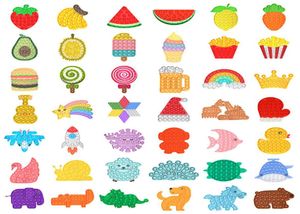 20 projetos brinquedos fidget sensoriais frutas coloridas animais sílica gel empurrar bolha criança presente anti estresse educacional descompressão kids7998457