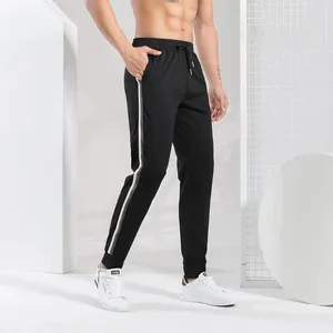 Aktif Pantolon Erkekler Sonbahar Gevşek Spor Modaya Düzenli Sıradan Siyah Kravat Koruma