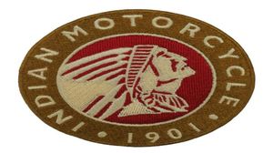 1901インドのオートバイロッカーパッチ上のモーターサイクルバイカークラブ上の刺繍鉄MCフロントジャケットパンクベストパッチ詳細な刺繍4086745