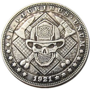 HB90 HOBO MORGAN DOLLAR SKULL SKULL SKELETONコピーコインブラスクラフト装飾品ホームデコレーションACCSSORIES235T