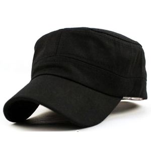 Luxury- 1pc mode män kvinnor multicolor unisex justerbar klassisk stil vanlig platt vintage armé hatt kadett cat325z