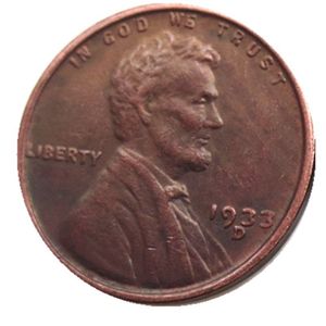 US Lincoln One Cent 1933-PSD 100% rame Copia monete artigianato in metallo muore fabbrica di produzione 194Q