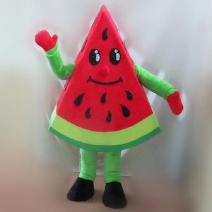 Tamanho adulto Red Giant Giant Watermelon Mascot Costume Halloween Natal Fanche Fanche Party Dress Cartoonfancy Carnival Unissex Adults Roup