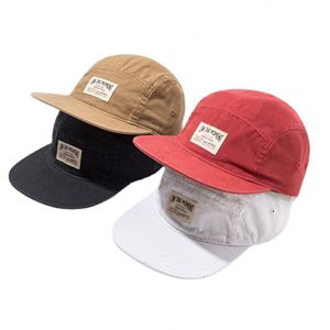 On The Moment Cotton 5 Panel Baseball Cap Bone Gorras Hombre Originales Hip Hop Hats For Men Women Adjustable267P