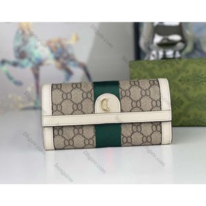 2024 Designer plånböcker Luxury Ophidia Coin Purses Men Women Card Holder Fashion Marmont Double Letters Long Clutch Classic Digram Bags With Original Box
