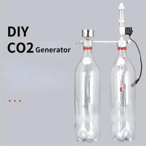 機器DIY CO2ジェネレーターシステムキット魚アクアリウムバブルカウンターディフューザー水生植物の成長のためのソレノイドバルブ