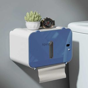 Toilet Paper Holders Smart Paper Towel Dispenser Moisture-Proof Touchless Toilet Paper Rack Multifunctional Wall Mounted for Home Kitchen Living Room 240313