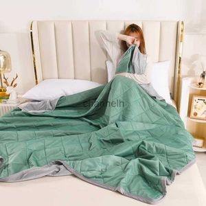Comforters sätter iskylfiltar andningsbara släta luftkonditionering med lättvikt sommar täcke med dubbel sida kallt kyltyg yq240313