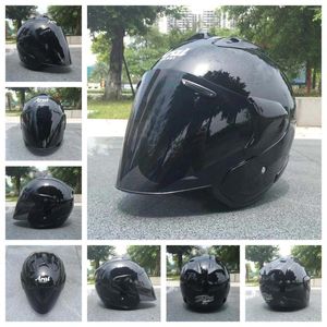 Capacetes de motocicleta 2 lentes 2024 capacete rosto aberto 3/4 homens e mulheres locomot gjive racing verão capacete jj