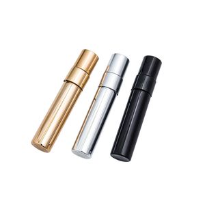 5 ml UV -plätering Atomizer Mini Refillable Portable Parfym Bottle Spray flaskor Prov Tom containrar Guld Svart Svart färg