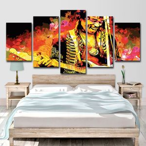 HD Tryckt Canvas 5 Kimi Hendrix Musikgitarristrum Dekortryck och affischer Väggkonst Bild2896