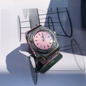 67601 Babysbreath True Diamonds Watch Mens Watches Steel Relojes 33mm Quartz Movement Be Luxe Australian Bay Crocodile Skin Strap Luxury Watch Watchswatches