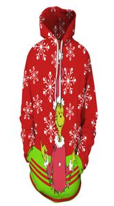 Unisex Streetwear Men Women Funny Grinch Hoodie Christmas Angry Green Monster Grinchs Character Printed 3D Sweatshirts Hoodies Costume Dropshipping1046224