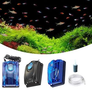 Accessori Pompa di ossigeno per acquario Pompa di aria dell'acquario Aeratore di ossigeno idroponico Pompa di ossigeno silenziosa Riduzione del rumore elettrico Acquario