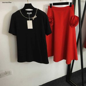 Designer-Damenkleid, Markenkleidung für Damen, Sommeroberteile, Mode-Logo, Rundhalsausschnitt, Mädchen-T-Shirt, Damenrock, asiatische Größe S-XL, 13. März