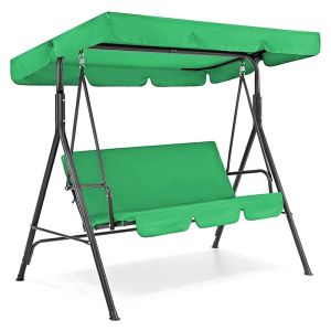 Gazebos Promotion! Canopy Swing Top Cover & Swing Seat Cover, 3 Seater Patio Swing Chair Canopy Top Cover for Garden Terrace Seat Hammoc