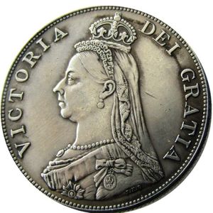 GREAT BRITAIN Victoria Double Florin 1888 Copy Coin on accessories198u