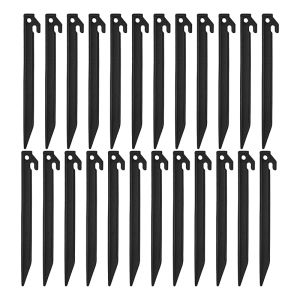 Stakes 24 Pieces Plastic Inflatable Stakes 8.8 Inch Yard Fixed Stakes Stakes Anchoring Stakes Garden Decoration