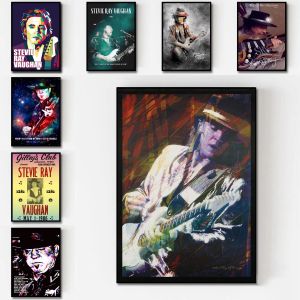 Calligraphy Stevie Ray Vaughan Classic Rock Poster HD Trevlig tryck Canvas Poster Bedroom Decor Sonic Sport Office Room Decor Poster Gift